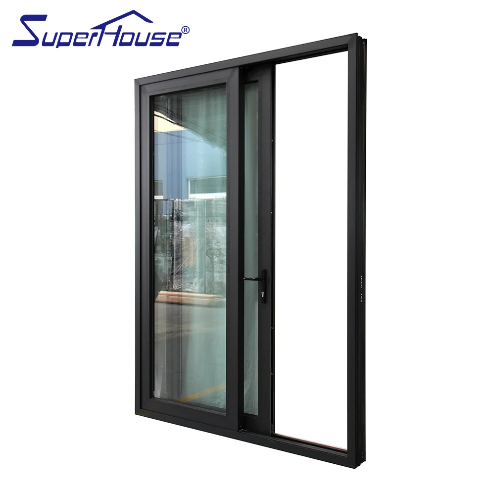 High quality laminated glass aluminum soundproof slide door comply with AS2047 NOA NFRC standard