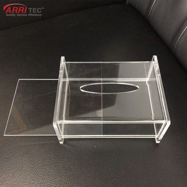 Smaller Clear Acrylic Box Custom Size Acrylic Facial Tissue Holder
