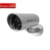 Dummy Indoor-outdoor Camera with Motion Sensor(rotation) and Flashing LED(using 2 x AA battery) Simulation False Camera