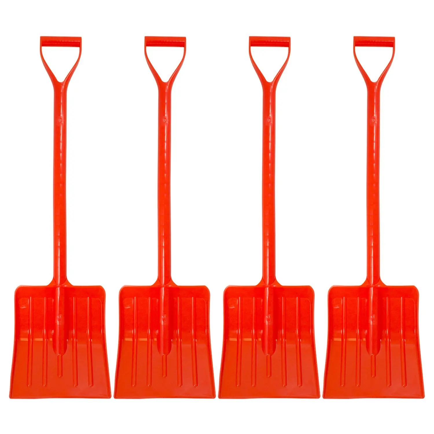 18 Orange Emsco Group 1213-1 Bigfoot Steel Shovel-18 Blade-Non-Stick Coating-Wooden Handle Snow Shovel