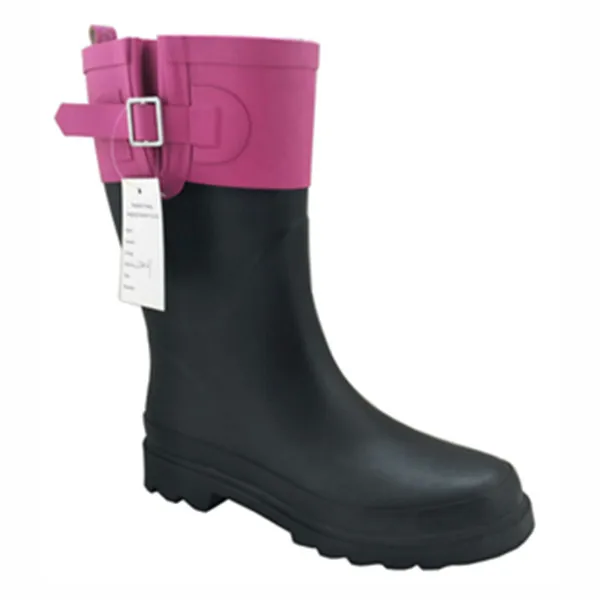 hot pink rubber boots