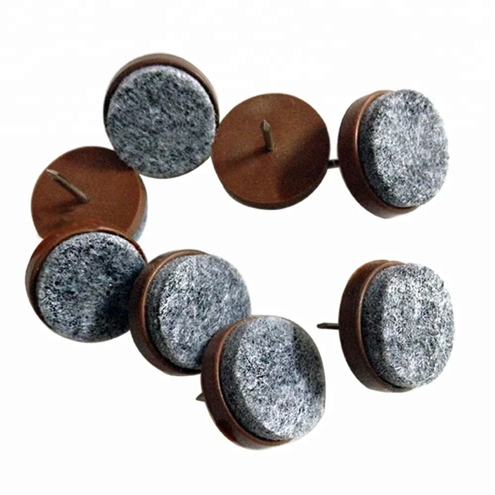 Furniture pad for professional quality 20 mm nail felt glides chairs 