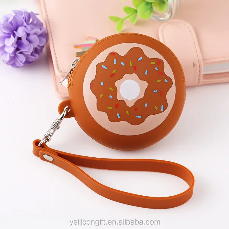 Promotional Custom Printing Zipper Gift Silicone Mini Coin Purse Bag Cute Hand Bag For Girls