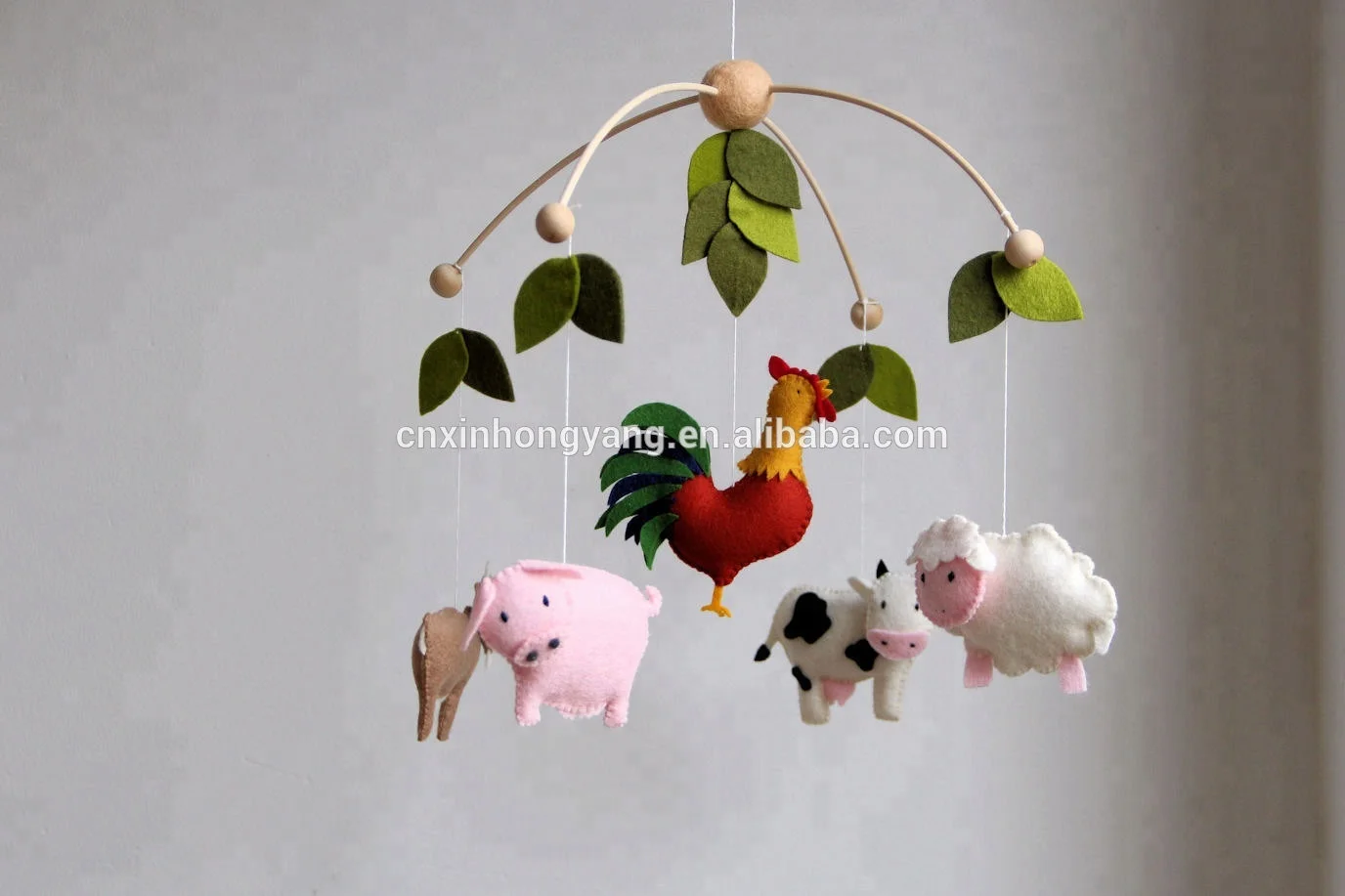 Felt Baby Crib Mobile Felt Animal Craft Kit Crochet Animal Nursery