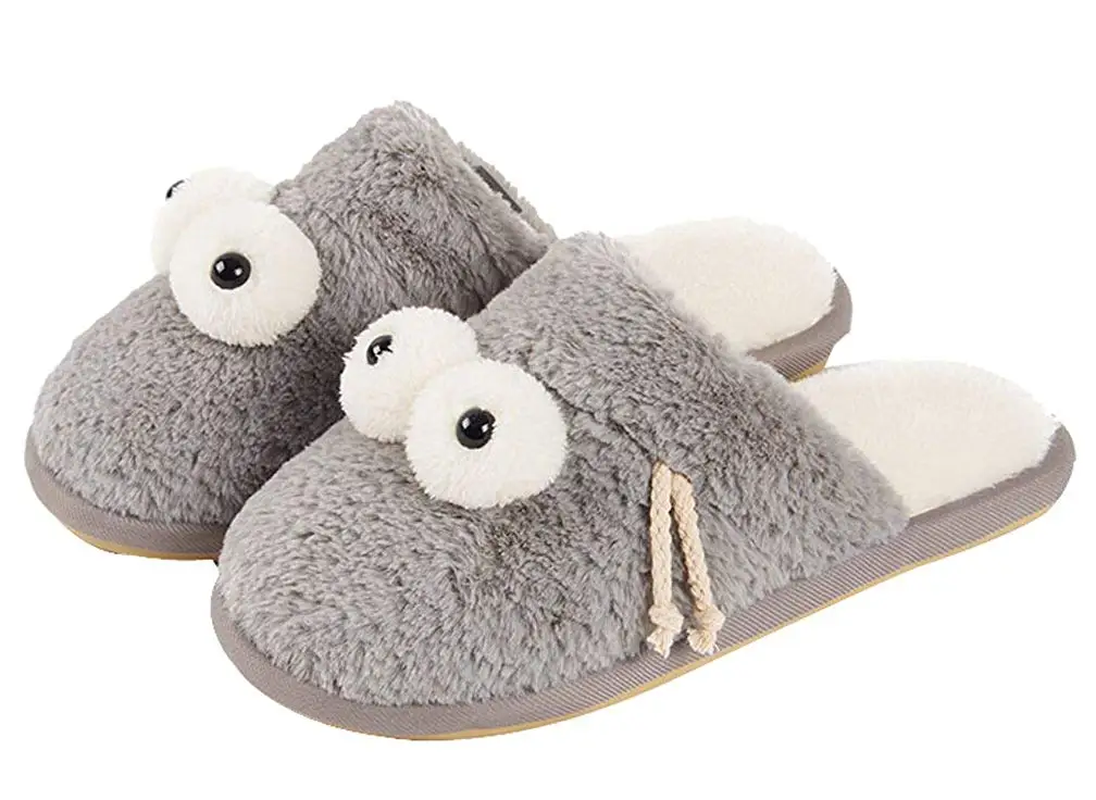 Cattior Womens Coral Warm Slipper Shoes Ladies Slippers