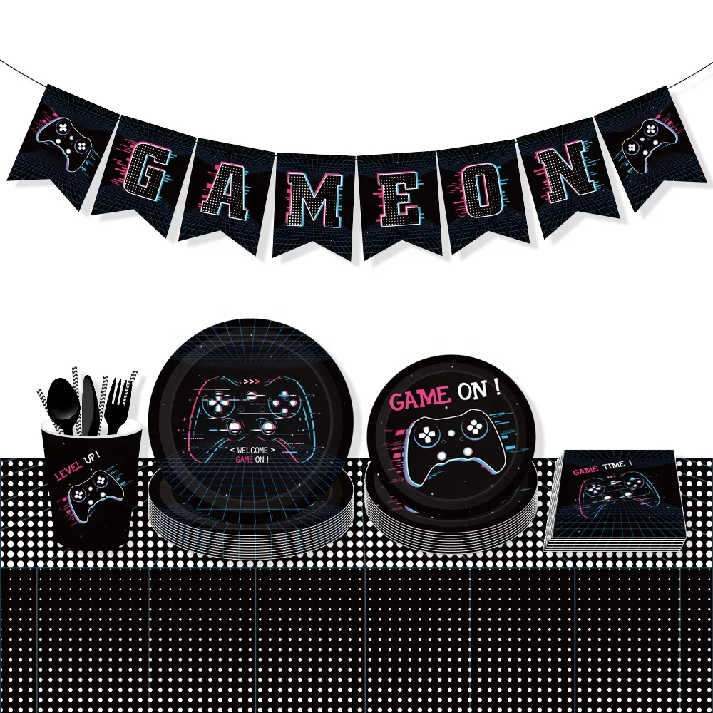 2019 New Game Themed Party Favor Video Game Themed Party Supplies Paper