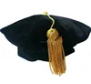 Graduation Cap Doctoral Tam 8 Sides with Gold Bullion Tassel