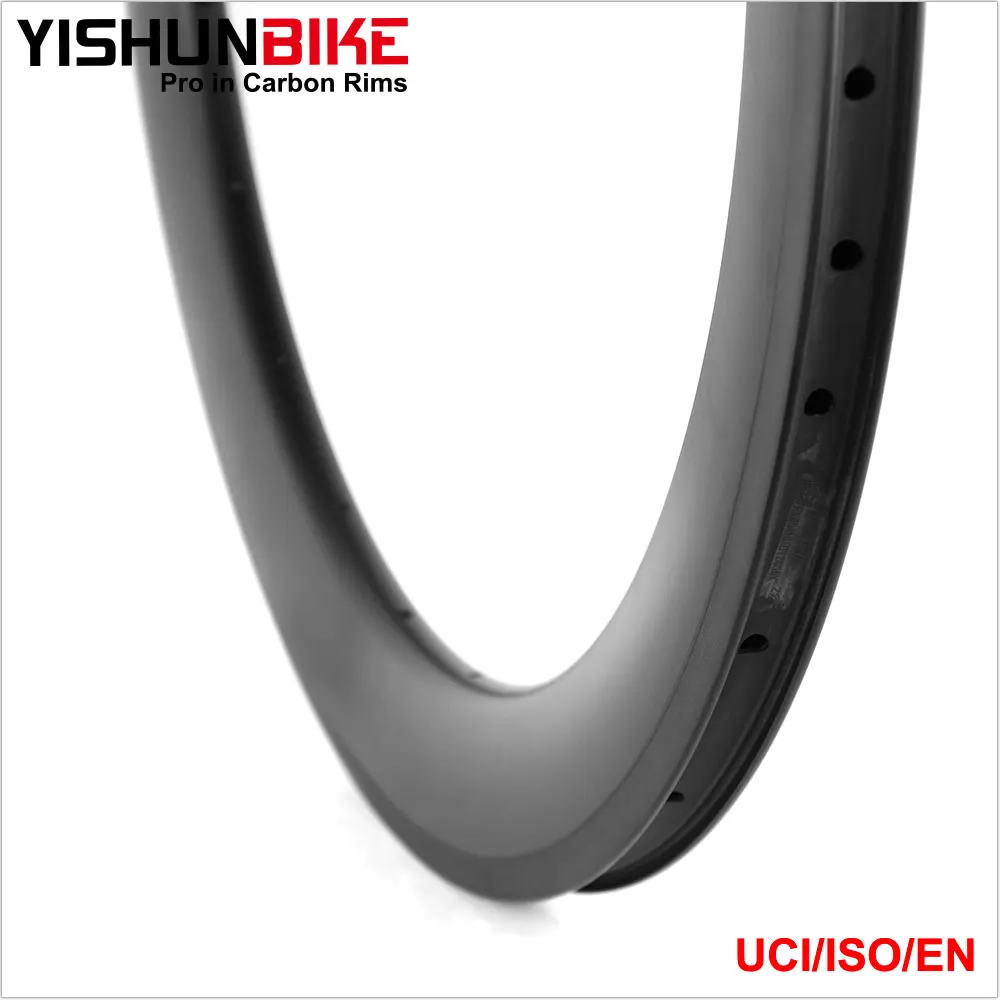 Yishun 700c Bike 50mm Clincher 545mm Erd Racing Carbon Rims On Flat