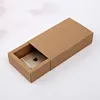 Slide open drawer kraft paper box for cell phone