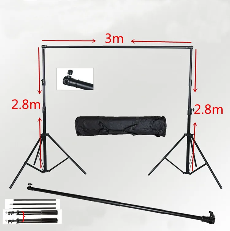 2.8m X 3m Studio Photography Chromakey Green Screen Background Photo Backdrop Lighting stand