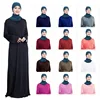 Elegant Muslimah Pleated abaya Turkish Singapore full length Jilbab Dubai female Muslim Islamic dress
