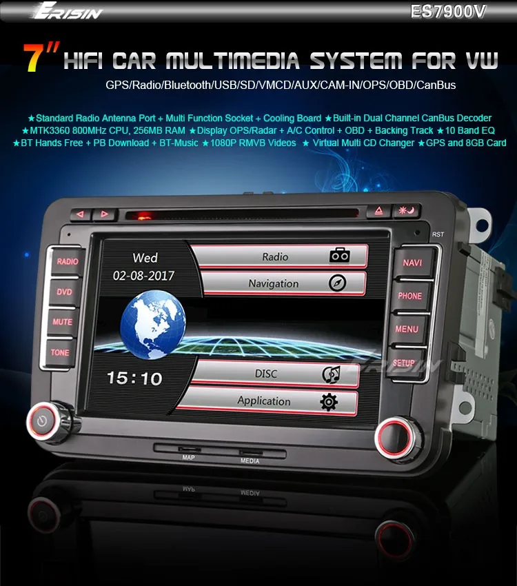 Erisin Es7900v Car Radio Dvd Gps Navigation System For Polo V 6r Erisin Es7900v Car Radio Dvd Gps Navigation System For Polo V 6r