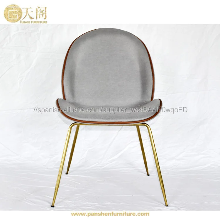 Piernas Diseño Escarabajo Por Gamfratesi Muebles Silla Comedor Danés Réplica Oro De Gubi htsQdrC