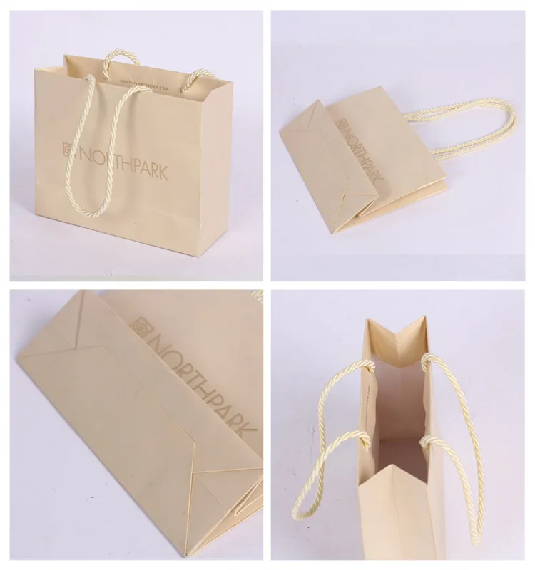 Printing and packaging factory brown kraft paper bag
