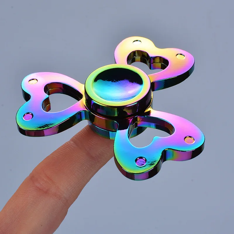 Wholesale Stainless Steel Carbon Fiber Finger Fidget Spinner Rings Toy