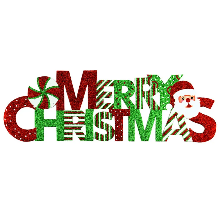 Home Decoration Free Sample Glitter Christmas Alphabet Letters - Buy ...