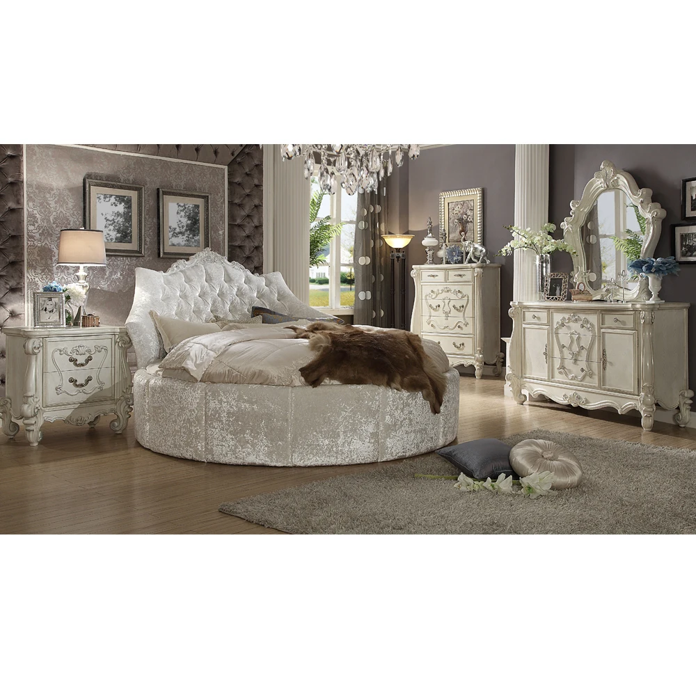 Longhao Furniture round bed of modern bedroom furniture bed room luxury bedroom