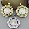 CH-JAB0857 fashion jewelry pendant charm,wholesale virgin shell pave CZ pendant,hot sale CZ necklace pendants