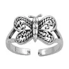 Butterfly Silver Toe Ring Sterling Silver 925 Modern Animals Beach Jewelry fashion ring/funny ring/cute ring