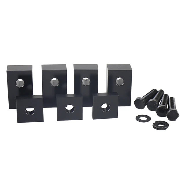 ovovs offer Interior Accessories Rear Seat Recline Kit with Bolts and Washers Black Aluminum for Jeep Wrangler JK 07-17 4Door