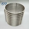 Johnson screen of stainless steel wedge wire filter element for purification powder
