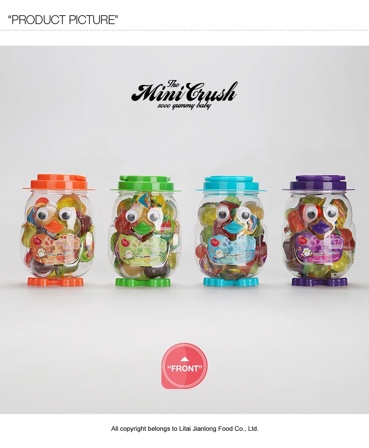 Colourful Assorted Mini Fruit Lychee Jelly Mini Gelatina Cups Halal