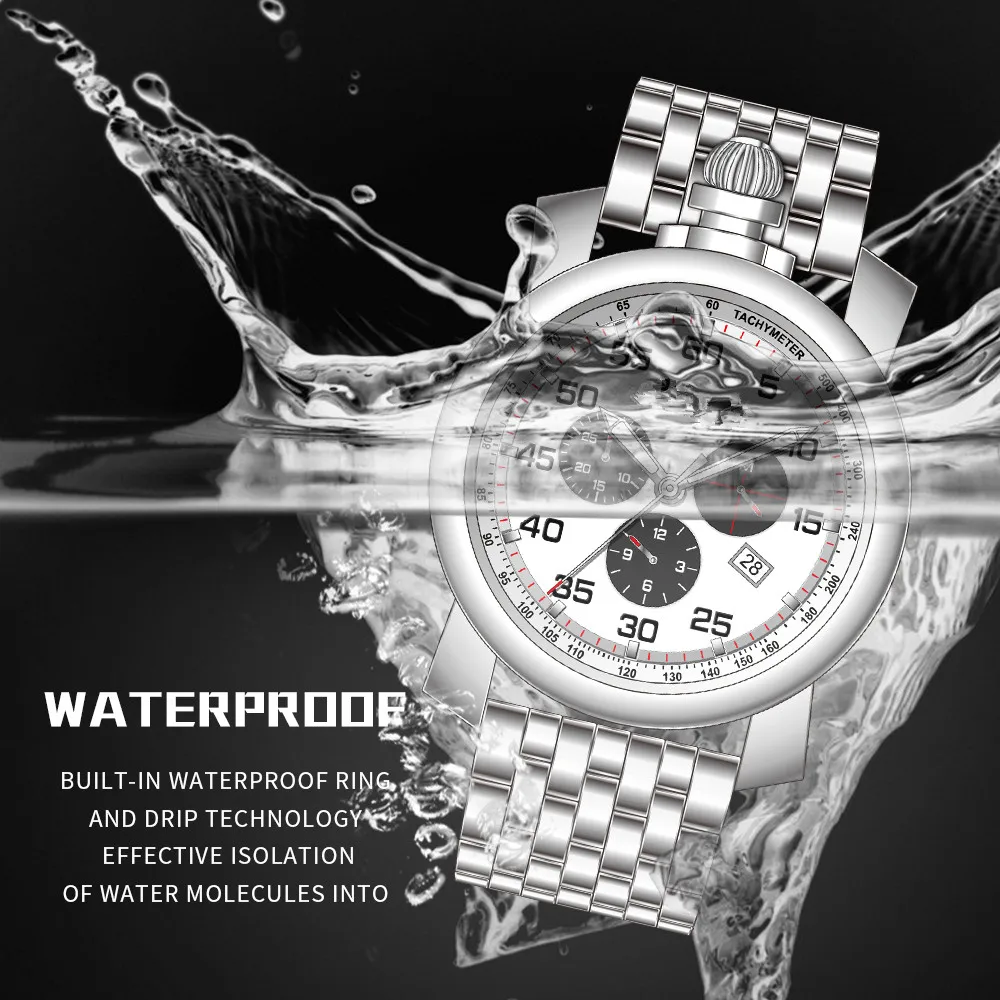 multicolor stainless steel watch