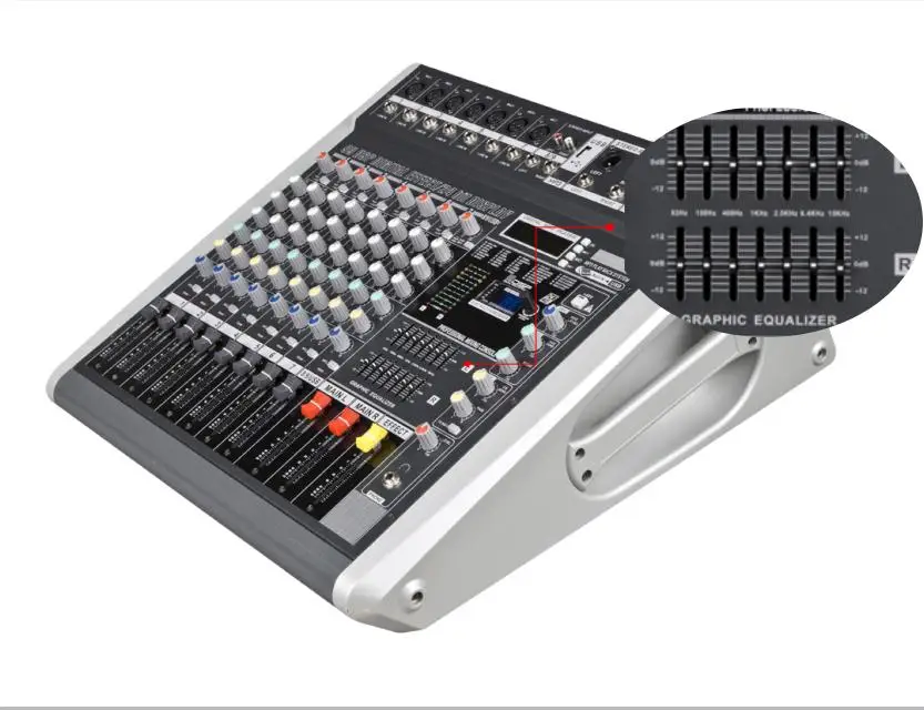 LAIKESI DMR800D 99 DSP dj consola de mezcla de audio con alimentación fantasma de 48v