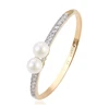 51568-gold plated jewelry wholesale 18 gram gold pearl bangles with price