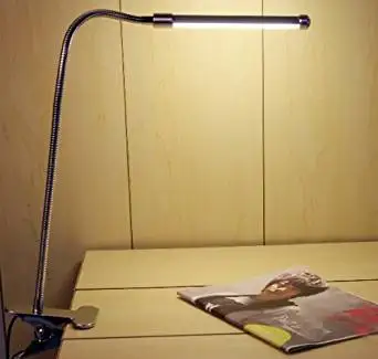 Clip-style 6W Warm Light LED desk bedside lamp study read student reader