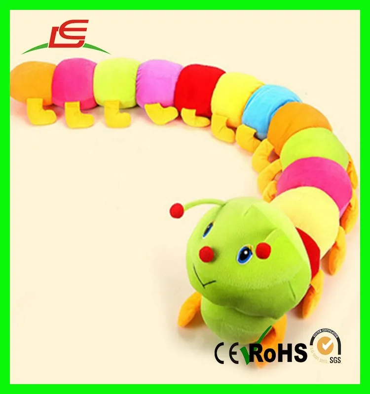 multi colored stuffed caterpillar