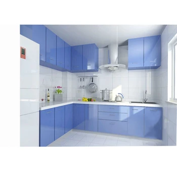 Foshan Lacquer Spray Painted Kitchen Cabinet High Gloss White