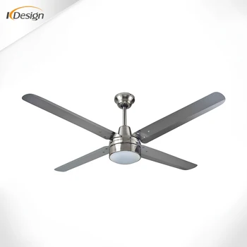 Silver Spotlight 48 Inch Copper Motor Ceiling Fan No Noise High End Stainless Steel Ceiling Fans With Remote Control Buy Modern Decorative Ceiling