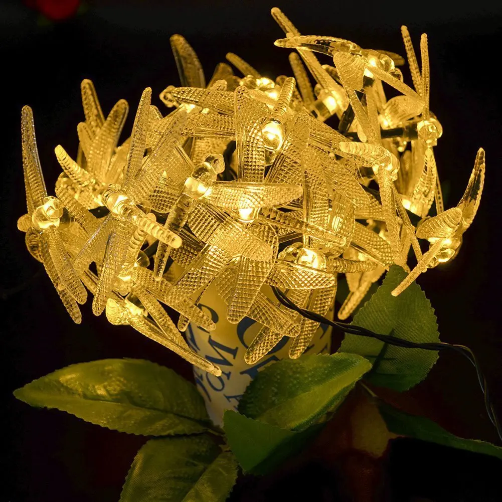 Solar Light String 20LED Outdoor Waterproof Garden Courtyard Chinese New Year Christmas Day LED Decorative Lantern String