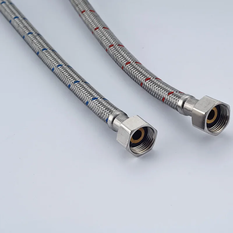 Rozin A Pair Of 60cm Flexible Cold/hot Mixer Faucet Water Supply Pipe