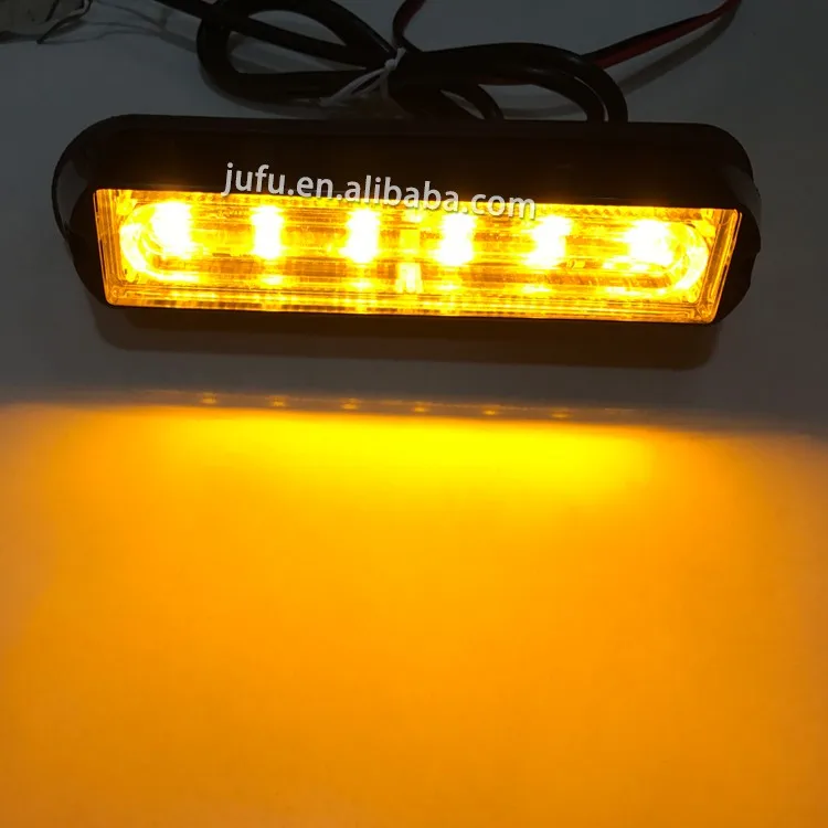 Vehicle Emergency Grille Strobe Light 12v 6 Led Led Car Strobe Light Buy Strobe Light,Car