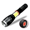 2018 Amazon T6 led magnet zoom adjustable tactical torch 5 models & cob pocket camping outdoor TV shopping hot sale flashlight