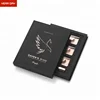 Cool Black Custom Rose Gold Foil Printing Cosmetic Eyelash Cardboard Gift Box with Lid