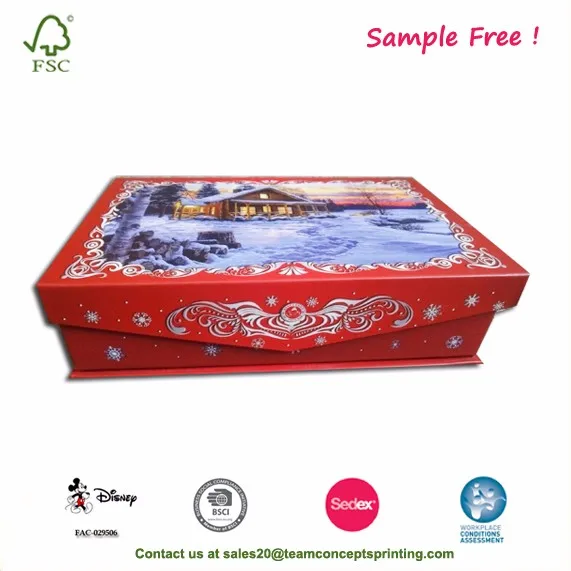 Christmas Closure Gift Box With Flap Buy Closure
