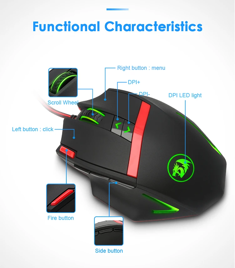 2018 Computer Parts Gaming Mouse Wired Rgb With Good Price Buy Gaming
