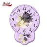 Lasted design purple and white dots nice lavender antique regulator wall clock
