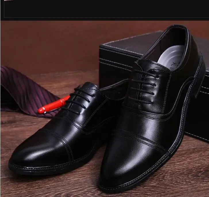 2018 Casual Rubber Sole Footwear Genuine Men Dress Shoes - Buy Men ...