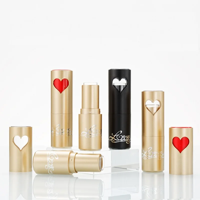 Unique Empty Heart Round Lipstick Container Cosmetics Packaging 12.1mm Buy Unique Lipstick