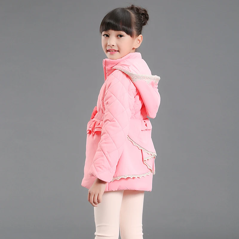 Free Shipping Wholesale Winter Dress Coat For Girls Fashion Down Coat