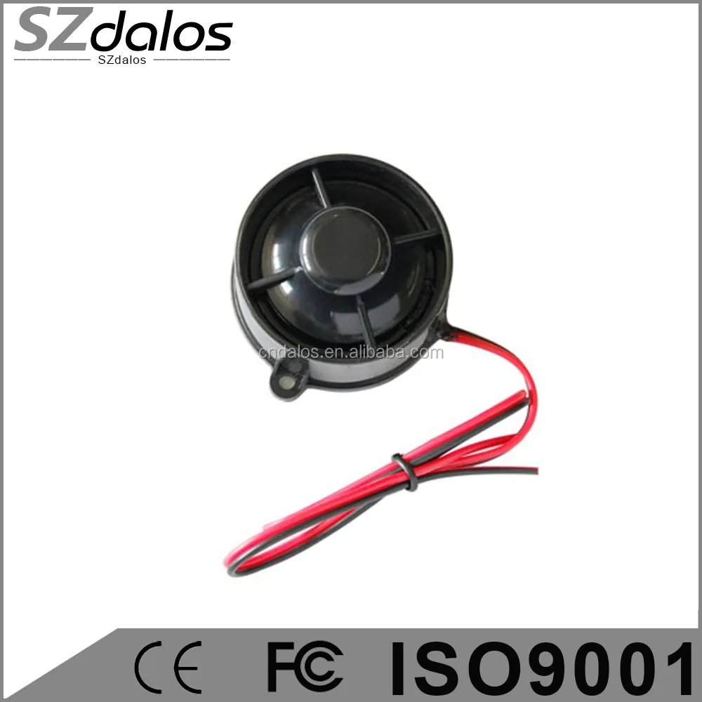 y + 12v 6 Tonos De Respaldo De Batería Sirena Para Alarma de automóvil 120db. de gatillo -