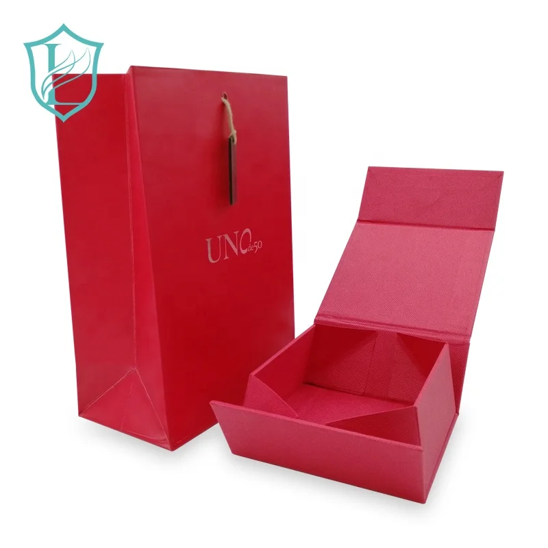 
Customized Size Paper Bag Set with Rope Handle Logo 