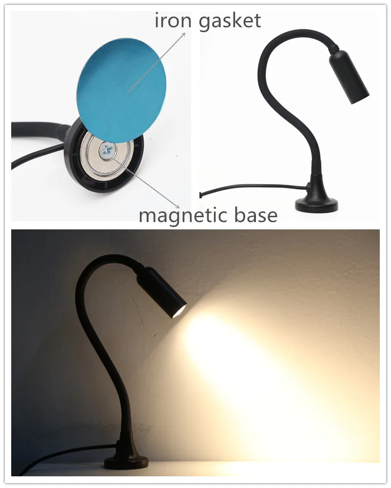 Flexible Gooseneck Led Headboard Reading Light With Base Buy