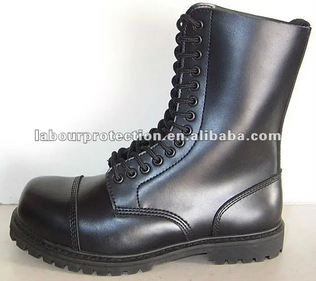 Bata GP Womens Boot Police Army Combat Leather Boots Steel Toe Cap RRP £59.99 