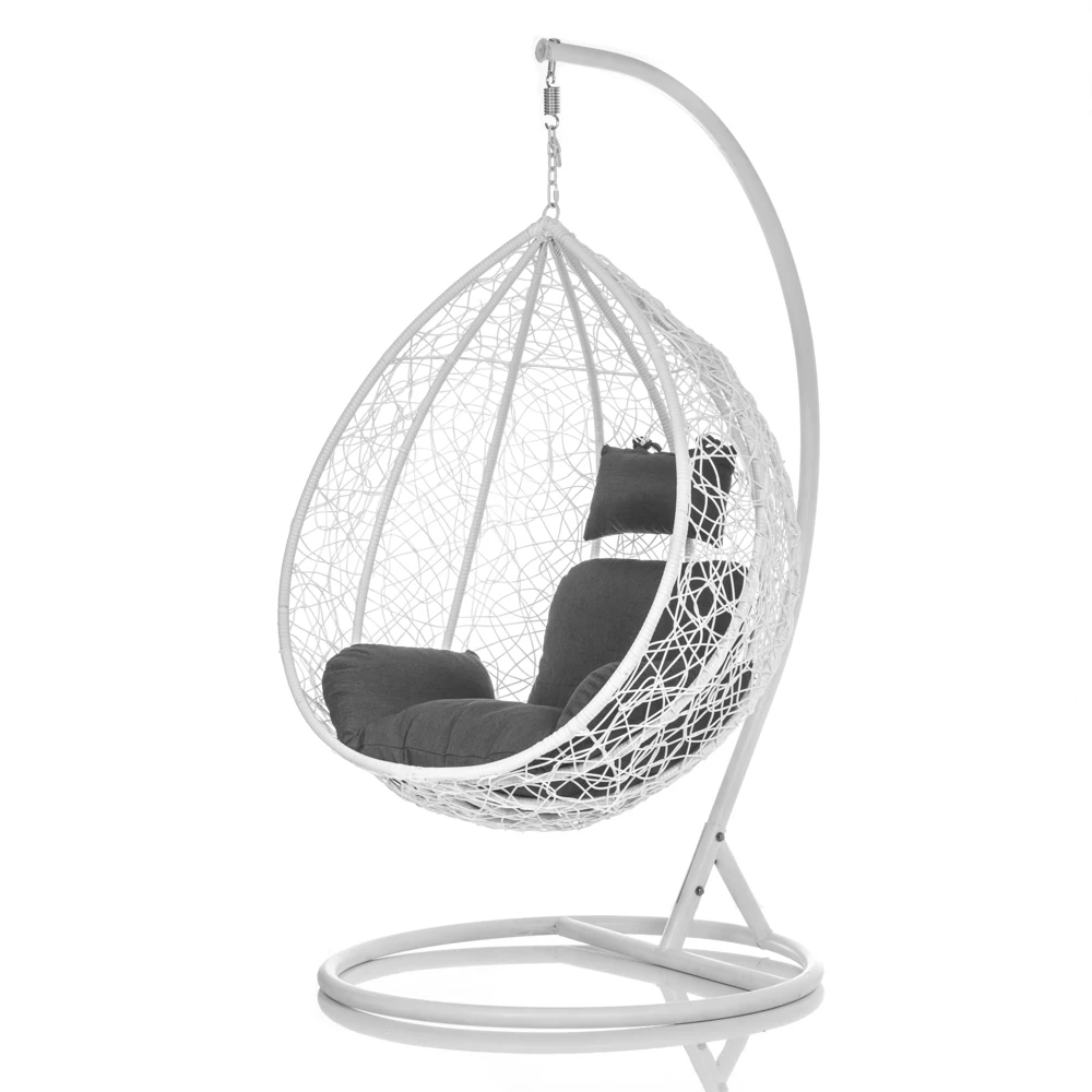 Outdoor Swing Egg Swing Chair White Hanging With Stand Buy Egg Swing