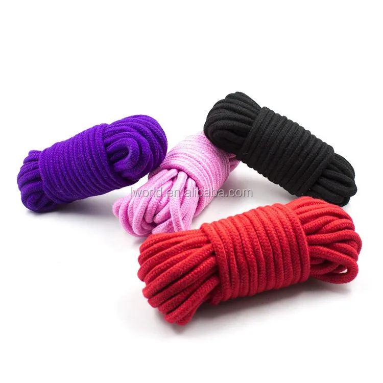 Colorful sex string cotton rope for crochet with full bondage kit included sex toy (5).jpg